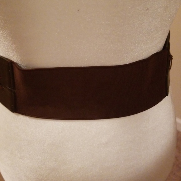 Adjustable teal and brown belt - Picture 3 of 3